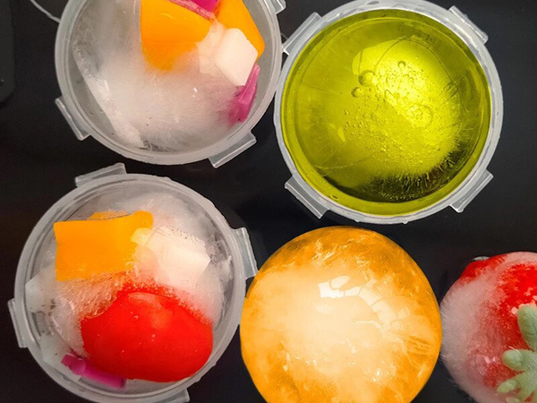 Boules de glace set de moules à glace 4 pièces drink ball