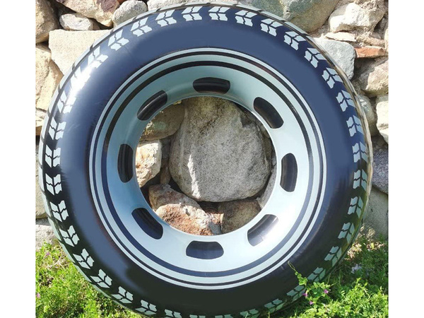Väike 50cm täispuhutav ratas beebi ujumiseks basseinivees