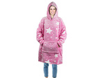 Teplá mikina oversize deka xxl 2v1 hrubý fleece