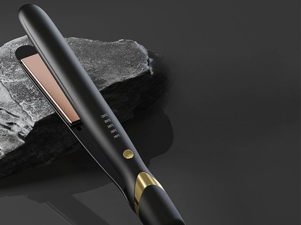 Ceramic hair straightener with adjustable 2in1 curls and straightens hair 140-220°c