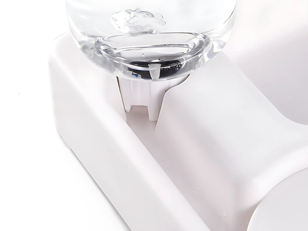 Dvojna posoda za hrano in vodo 2v1 z rezervoarjem za 500 ml za psa in mačko