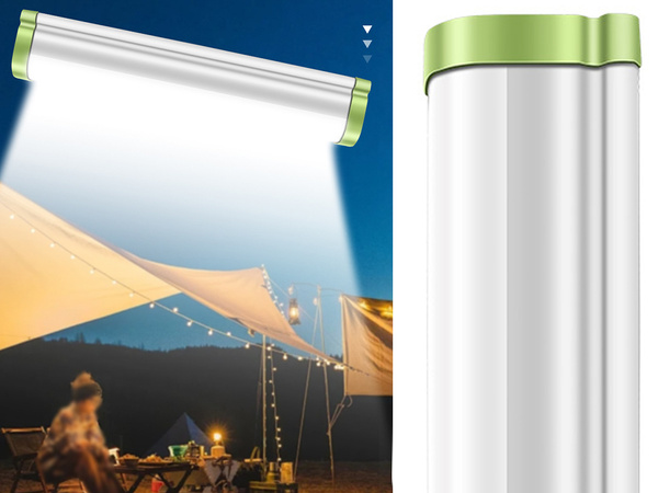 Led darbnīcas lampa ar magnētu āķi universāla uzlādējama baterija powerbank