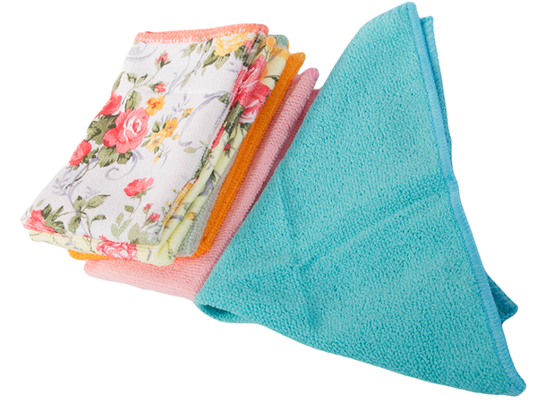 Mikrošķiedras lupatiņas tīrīšanas lupatiņu komplekts 6 tīrīšanas komplekts