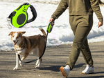Automatikus lanyard kutyák kutyák keresztünk blokkolása erős, keverenyes tekercs 5m 15kg