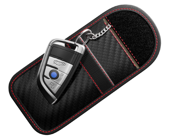 Etui für autoschlüssel mit diebstahlsicherung und rfid-signalblockierung