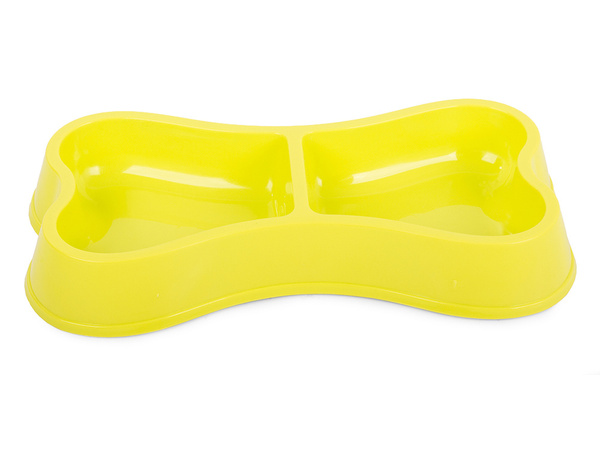 Kunststoffnapf für hunde katzen doppelt 250ml x 2