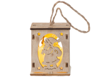 Wooden hanging christmas tree lantern lighting christmas decoration mickey