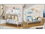 Kitchen shelf loft kitchen organiser two-storey stand with basket
