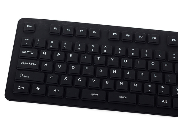 Silicona goma teclado negro usb numérico
