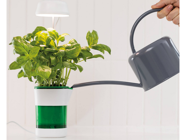 Plant growth panel lamp 6 led 4 uv self watering pot