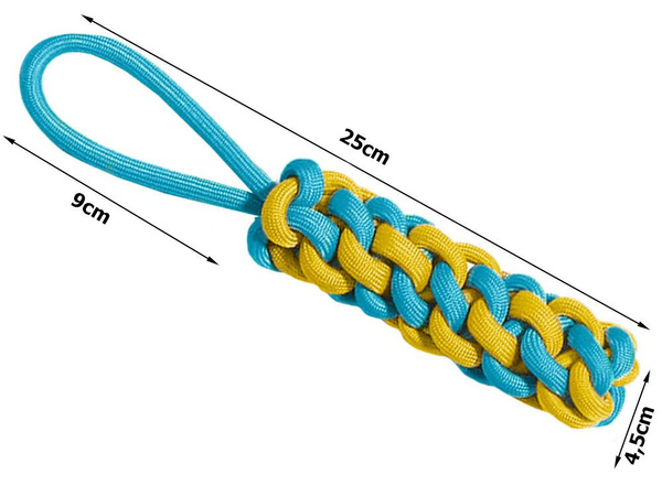 Dog chew toy tug rope braided rope