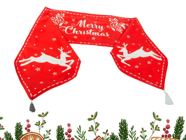 Weihnachts-tischläufer weihnachts-rentier 205x35cm