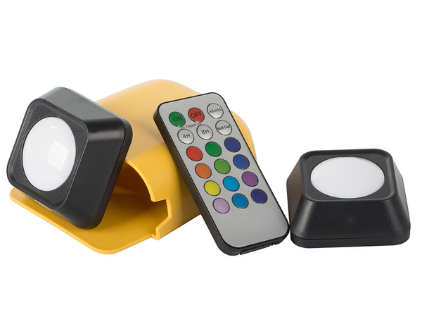 Vezeték nélküli rgb led éjszakai fény távirányító 2 db