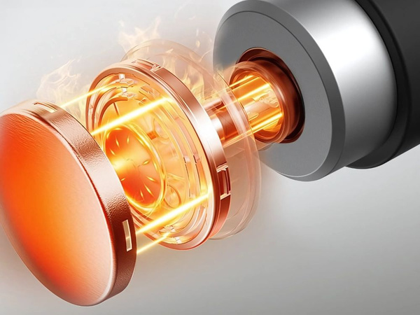 Masážna pištoľ výkonné ohrievanie chladenie 10 usb násadcov