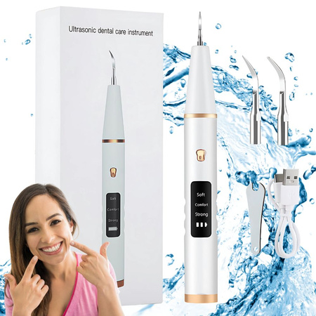Ultrasonic dental scaler for teeth cleaning tartar removal
