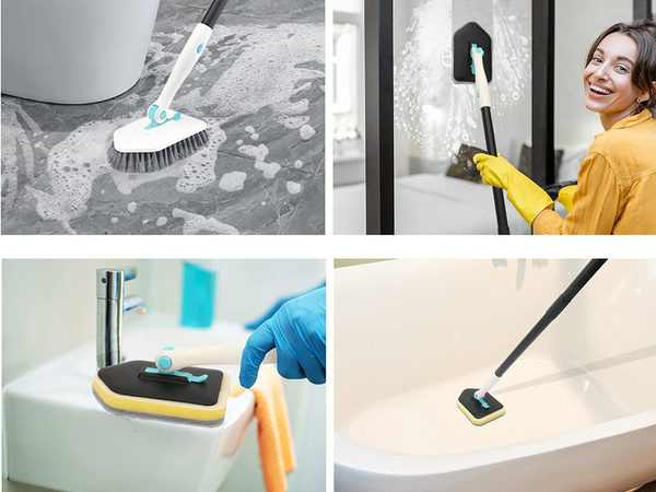 Perie multifuncțională 3in1 set perie microfibră burete perie multifuncțională