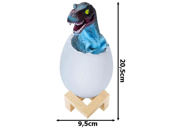 Dinosaur noční světlo tyranosaur vejce rgb vedl vejce světlo pro děti
