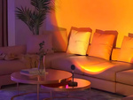 Lampe projecteur sunset east imitation metal led rgb usb + telecommande