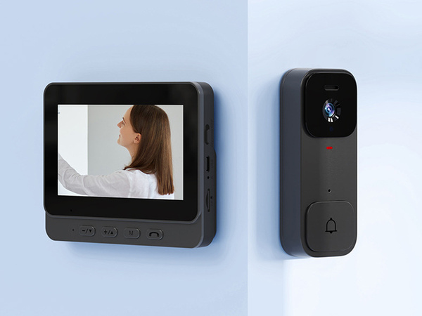Vidéophone sans fil pour portail et porte avec vision nocturne