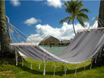 Garden hammock tourist grey tassel swing boho bag 200 x 100cm