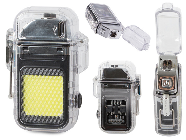 Briquet plasma avec lampe led électrique usb