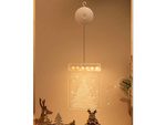 3d vidriera decoración luces de navidad