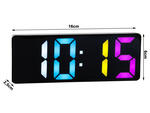 DIGITÁLNÍ BUDÍK ELEKTRONICKÝ TEPLOMĚR BAREVNÝ BUDÍK DATUM SNOOZE