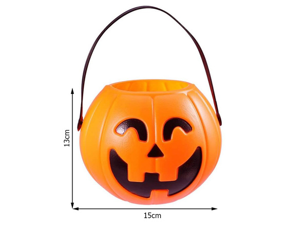 Halloween vedro tekvica cukrovinky kontajner veľký
