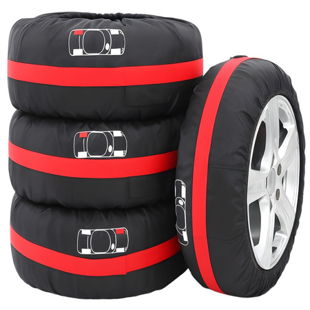 TYRE COVERS FOR 19-23 INCH WHEELS SET OF 4 WATERPROOF WITH HANDLE