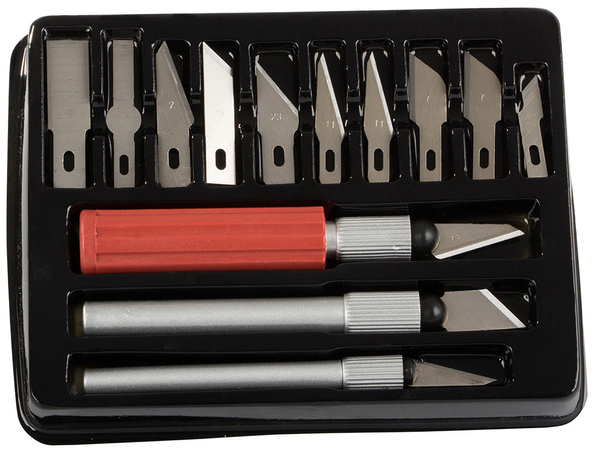Modeling knife scalpel 13 blades case set
