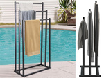 Bathroom towel rack loft metal towel rack for bathroom dryer