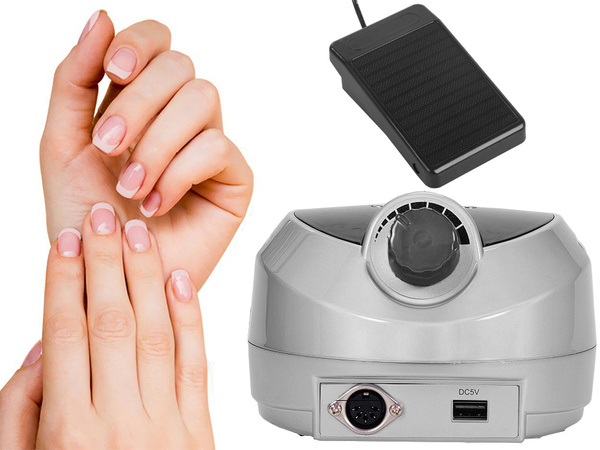 Nagelfräse maniküre pediküre 80 w professionell leistungsstark + 6 stück fräser