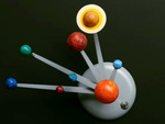 Kreatives malset sonnensystem lernmodell planeten 3d