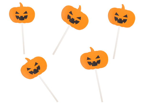 Halloween dekoráció torta süteményekhez cupcakes piknik party papír pálcikák
