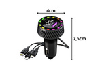 Chargeur de voiture usb-c 14w et usb-a 15w pour allume-cigare rapide