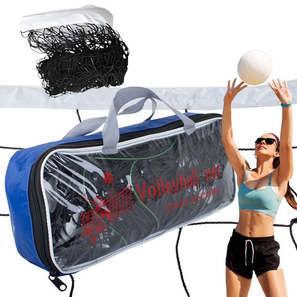 Red de voleibol 9,5x1m con cuerda y bolsa de deporte de playa