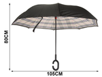 Umbrella inverted folding umbrella inverted strong wires solid standing