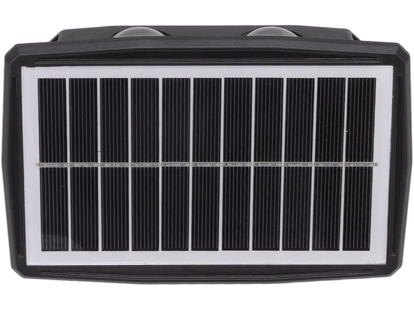 Lámpara solar led para fachada con sensor crepuscular aplique de pared
