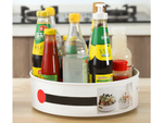 Rotating kitchen organiser spice bowl