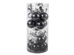 Bombes de choinka pour choin 6cm set de 24 vacances noires