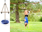 Balançoire de jardin à disque rond pour enfants, corde solide