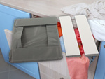 Organizador ropa interior para armario cajon gris universal