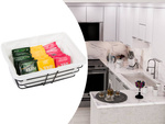 Loft panier métallique pour la cuisine pour fruits pain avec doublure