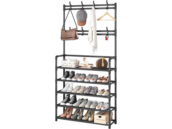 5-storey metal haina rack pantofi genți de mână loft dulap