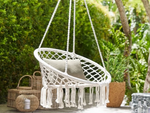 Columpio de jardín nido de cigüeña silla colgante boho 80cm