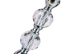 Bougeoirs glamour métal cristal verre set chrome 3 pcs