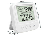 Thermomètre hygromètre horloge électronique interne
