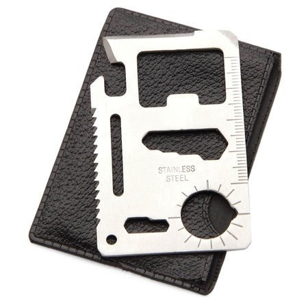 Survival card survival tool knife