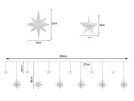 Гирлянда звезд свет занавес 138 привело
