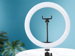 Anillo de luz led + soporte para teléfono + trípode 100cm 3 tonos
